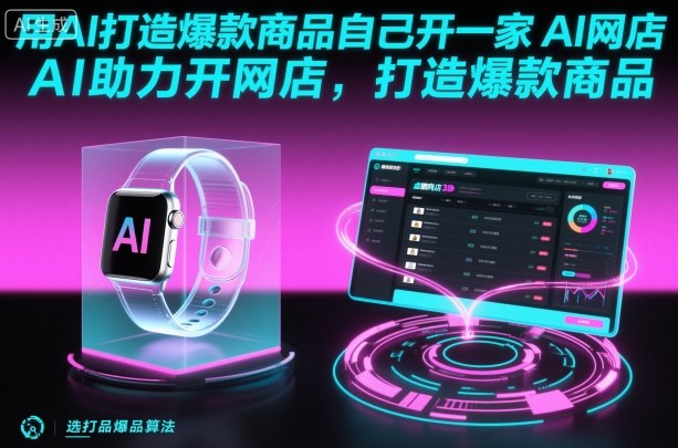 用AI打造爆款商品自己开一家AI网店,AI助力开网店,打造爆款商品-淘金日记