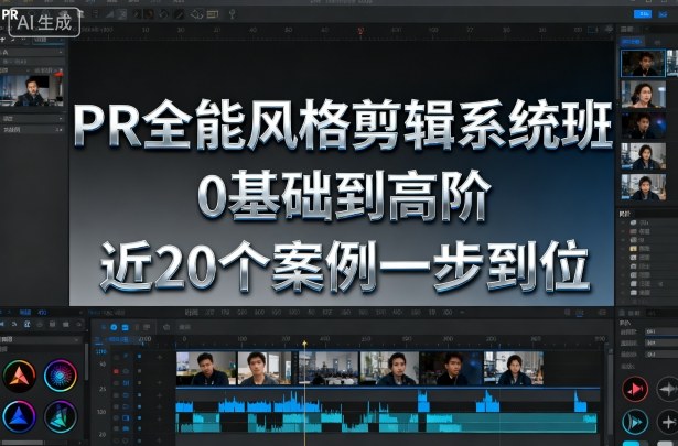 PR全能风格剪辑系统班,0基础到高阶,近20个案例一步到位-淘金日记