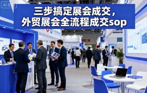三步搞定展会成交，外贸展会全流程成交sop-淘金日记