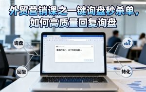 外贸营销课之一键询盘秒杀单,如何高质量回复询盘-淘金日记