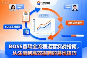 BOSS直聘全流程运营实战指南,从注册到高效招聘的落地技巧-淘金日记