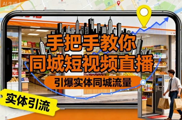 手把手教你同城短视频直播,引爆实体同城流量-淘金日记
