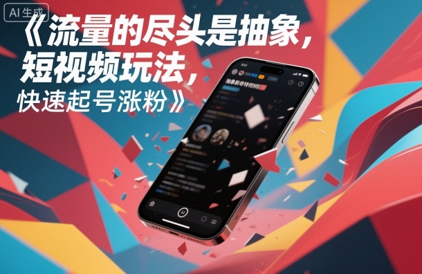流量的尽头是抽象，抽象新奇特短视频玩法，快速起号涨粉-淘金日记