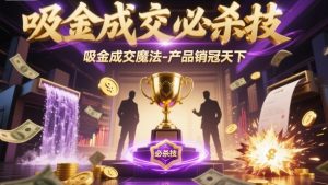 吸金成交必杀技,吸金成交魔法-产品销冠天下-淘金日记