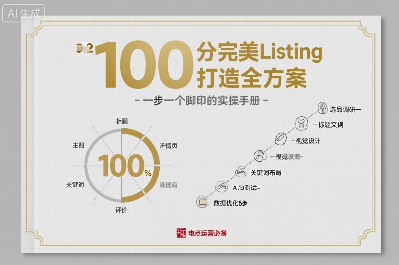 100分完美Listing打造全方案，想要完美listing必须是需要一步一个脚印的-淘金日记