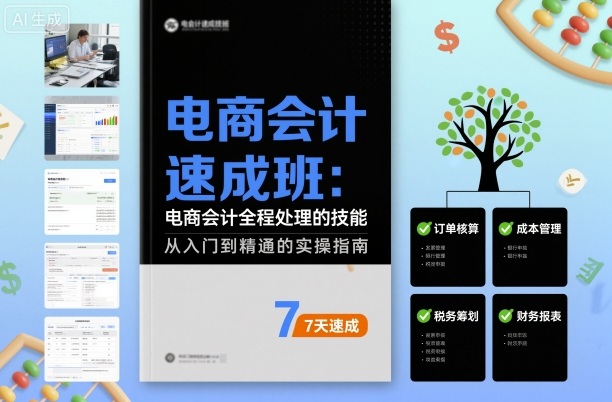 电商会计速成班,电商会计全程处理的技能-淘金日记