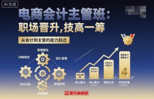 电商会计主管班，职场晋升，技高一筹-淘金日记