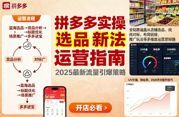 王校长9月12拼多多实操新玩法,全链路涵盖从店铺选品、找对标,布局链接,推广玩法等多维度运营思路-淘金日记