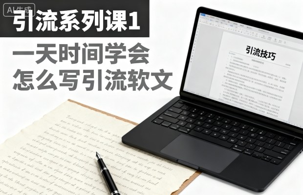 引流系列课1，一天时间学会怎么写引流软文-淘金日记