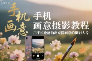 手机画意摄影教程，用手机也能拍出充满画意的摄影大片-淘金日记