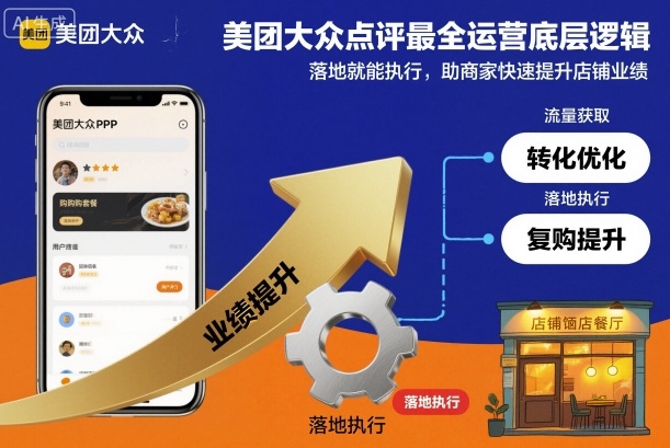 美团大众点评最全运营底层逻辑,落地就能执行,助商家快速提升店铺业绩-淘金日记