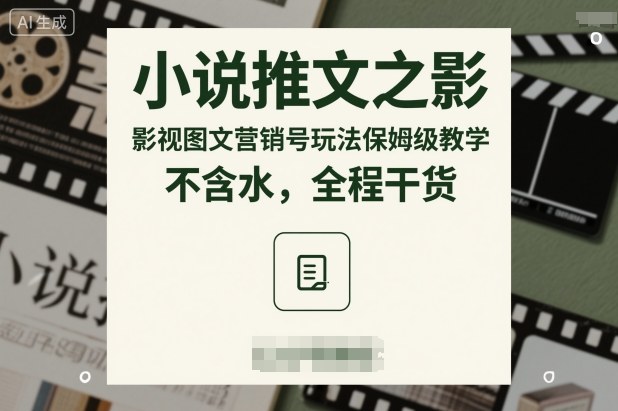 小说推文之影视图文营销号玩法保姆级教学,不含水,全程干货-淘金日记