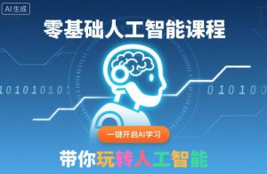 零基础人工智能课程,一键开启AI学习,带你玩转人工智能-淘金日记