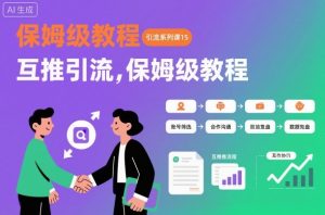引流系列课15:互推引流,保姆级教程【文档】-淘金日记