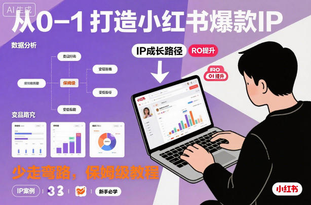 从0-1如何打造一个小红书爆款IP，少走弯路，保姆级教程-淘金日记
