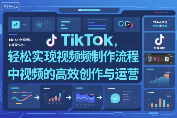 TikTok中视频制做流程,轻松实现Tk中视频的高效创作与运营-淘金日记