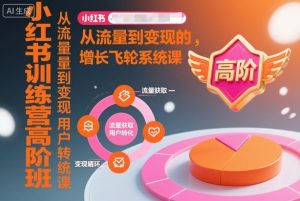 小红书训练营高阶班，从流量到变现的增长飞轮系统课-淘金日记