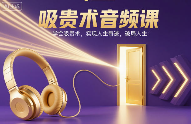吸贵术音频课，学会吸贵术，实现人生奇迹，破局人生-淘金日记