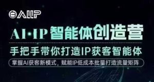 AI·IP智能体创造营,手把手带你打造IP获客智能体,高成交创始人IP课-淘金日记