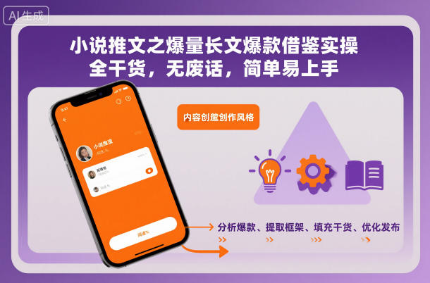 小说推文之爆量长文爆款借鉴实操,全干货,无废话,简单易上手-淘金日记