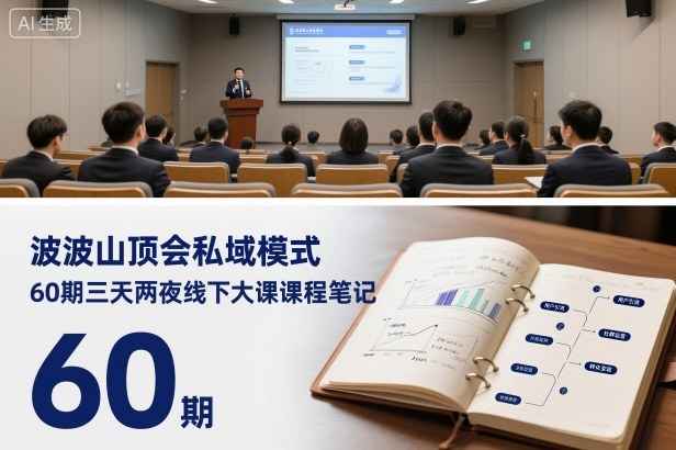 波波山顶会私域模式60期三天两夜线下大课课程笔记（文档）-淘金日记