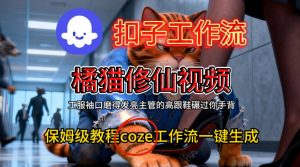 Coze扣子工作流一键生成橘猫修仙视频,保姆级搭建教程-淘金日记