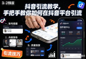 抖音引流教学,手把手教你如何在抖音平台引流-淘金日记