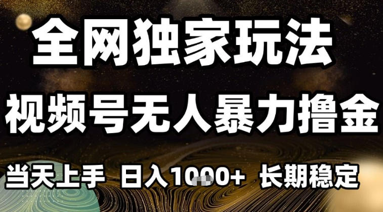 年底最新独家视频号无人直播撸礼物,小白也能轻松日入1k+,长期稳定,可批量复制【揭秘】-淘金日记