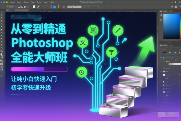 从零到精通Photoshop全能大师班，让纯小白快速入门，初学者快速升级-淘金日记