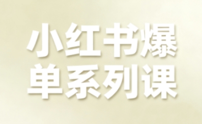 小红书爆单系列课,聚焦小红书电商全链路增长(更新)-淘金日记