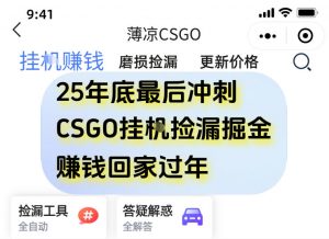 12月年底抓紧最后一个月，用CSGO游戏挂G捡漏掘金賺钱掘金，一部手机轻松日入5张+【揭秘】-淘金日记