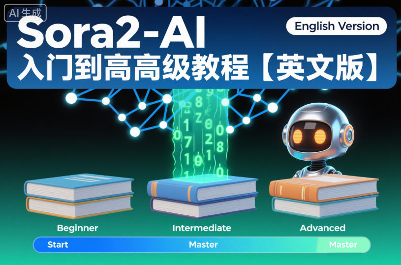 Sora2-AI入门到高级教程【英文版】-淘金日记