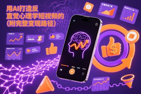 用AI打造“反直觉”心理学短视频的流量密码(附完整变现路径)-淘金日记