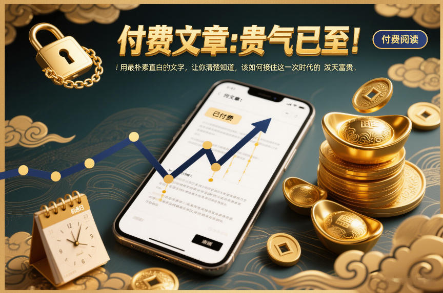 付费文章：贵气已至！用最朴素直白的文字，让你清楚知道，该如何接住这一次时代的泼天富贵-淘金日记