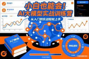 小白也能会!AI大模型实战训练营,从入门到实战轻松上手-淘金日记