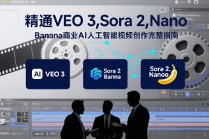 精通VEO 3,Sora 2,Nano Banana商业AI人工智能视频创作完整指南-淘金日记
