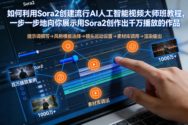 如何利用Sora2创建流行AI人工智能视频大师班,一步一步地向你展示用Sora2创作出千万播放的作品-淘金日记
