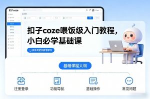扣子coze喂饭级入门教程,小白必学基础课-淘金日记
