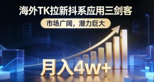 海外TK拉新抖系应用三剑客,市场广阔,潜力巨大,月入1w+-淘金日记