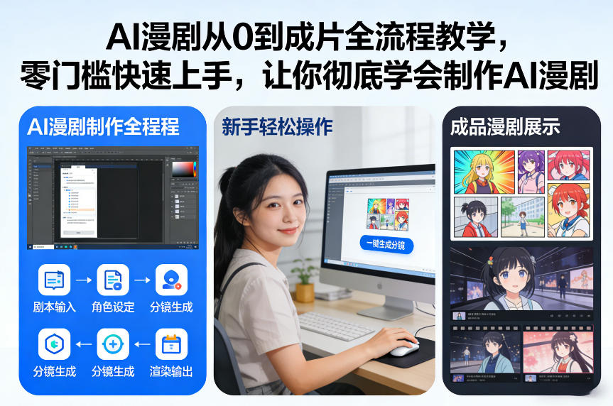 AI漫剧从0到成片全流程教学,零门槛快速上手,让你彻底学会制作AI漫剧【保姆级教程】-淘金日记