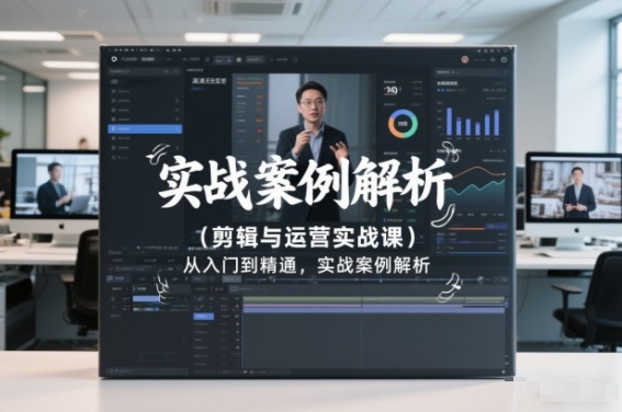剪辑与运营实战课，从入门到精通，实战案例解析（更新2026）-淘金日记