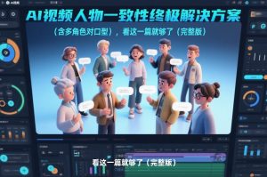 AI视频人物一致性终极解决方案(含多角色对口型),看这一篇就够了(完整版)-淘金日记