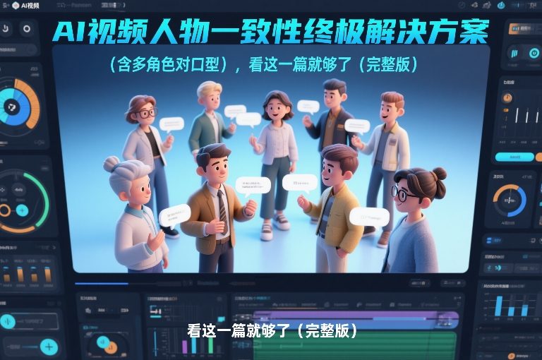 AI视频人物一致性终极解决方案（含多角色对口型），看这一篇就够了（完整版）-淘金日记