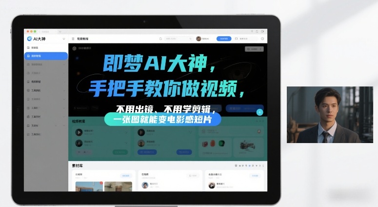 即梦AI大神手把手教你做视频,不用出镜、不用学剪辑,一张图就能变电影感短片-淘金日记
