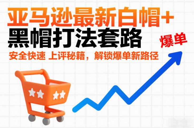 亚马逊最新白帽+黑帽打法套路,安全快速上评秘籍,解锁爆单新路径-淘金日记