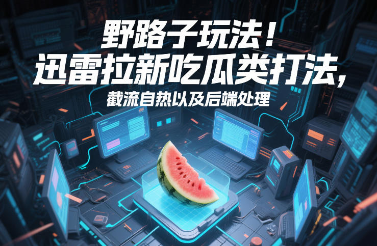 野路子玩法！迅雷拉新吃瓜类打法，截流自热以及后端处理-淘金日记