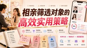付费文章:相亲筛选对象的高效实用策略-淘金日记