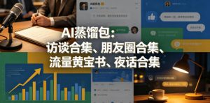 AI蒸馏包:访谈合集、朋友圈合集、流量黄宝书、夜话合集【文档】-淘金日记
