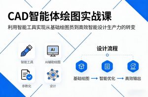 CAD智能体绘图实战课,利用智能工具,实现从基础绘图员到高效智能设计生产力的转变-淘金日记