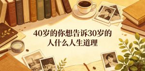 公众号付费文章:40岁的你想告诉30岁的人什么人生道理?-淘金日记